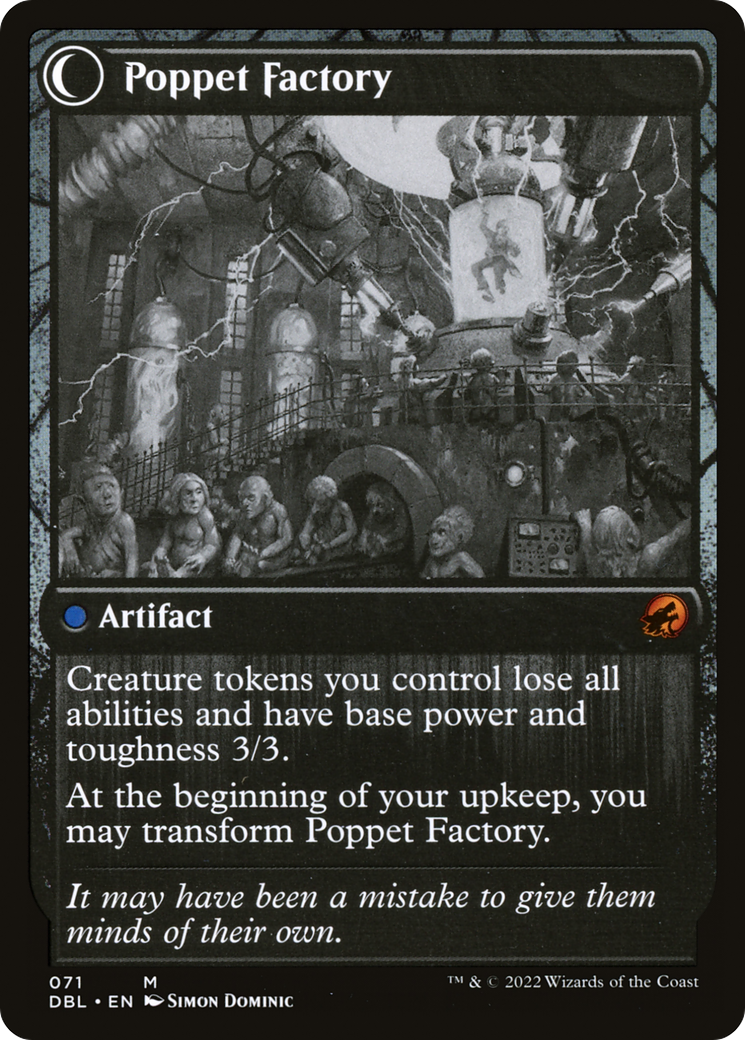 Image of Poppet Stitcher (DBL-071) - Innistrad: Double Feature: (Double Faced Transform)