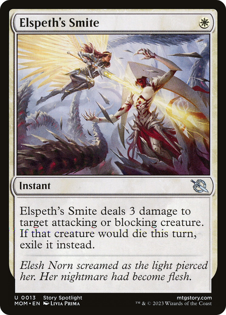 Image of Elspeth's Smite (MOM-013) - March of the Machine Foil