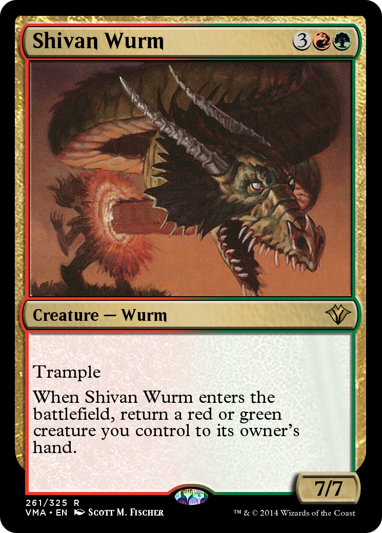 Image of Shivan Wurm (VMA-261) - Vintage Masters