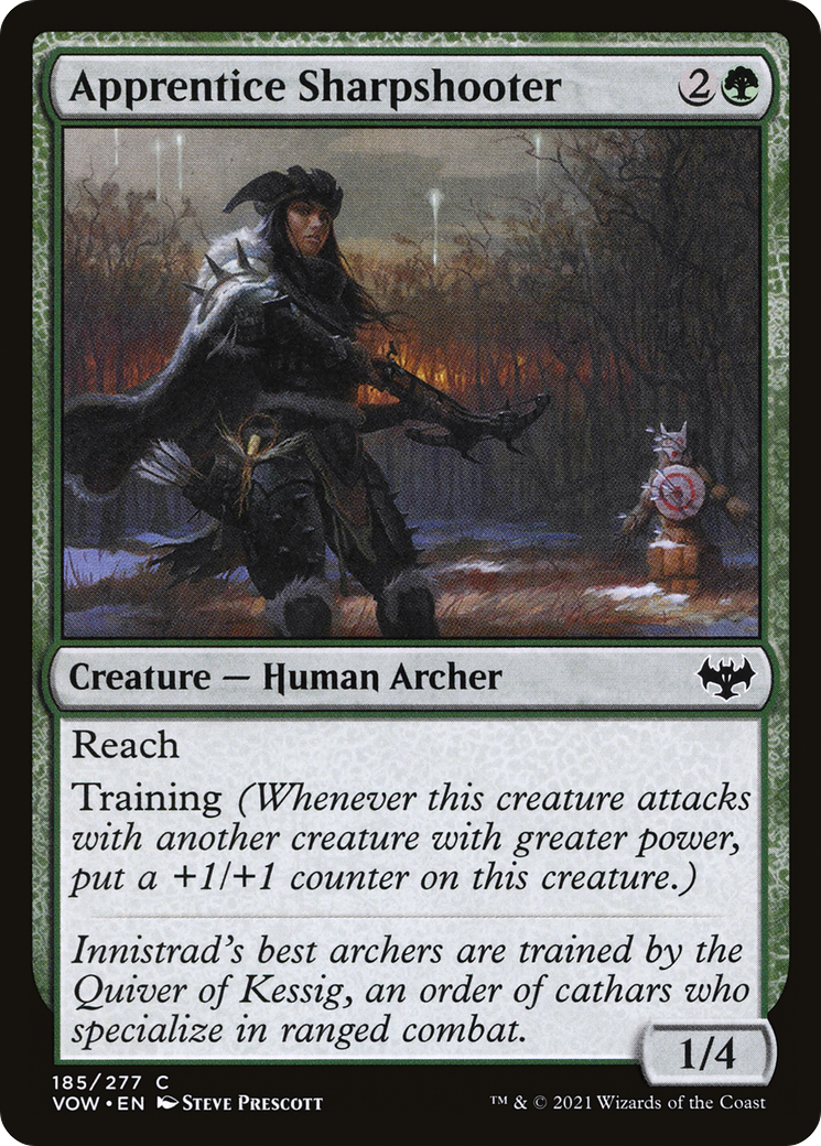 Image of Apprentice Sharpshooter (VOW-185) - Innistrad: Crimson Vow