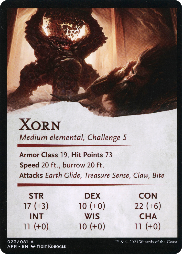 Image of Xorn // Xorn (AAFR-023) - Adventures in the Forgotten Realms Art Series (Borderless)