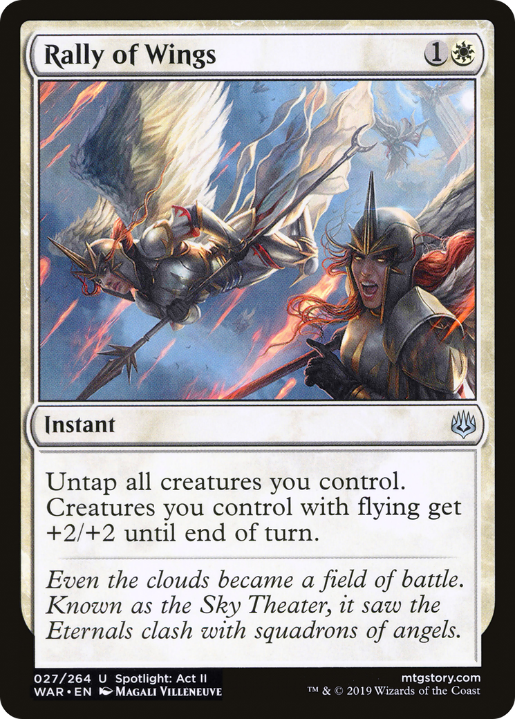 Image of Rally of Wings (WAR-027) - War of the Spark Foil