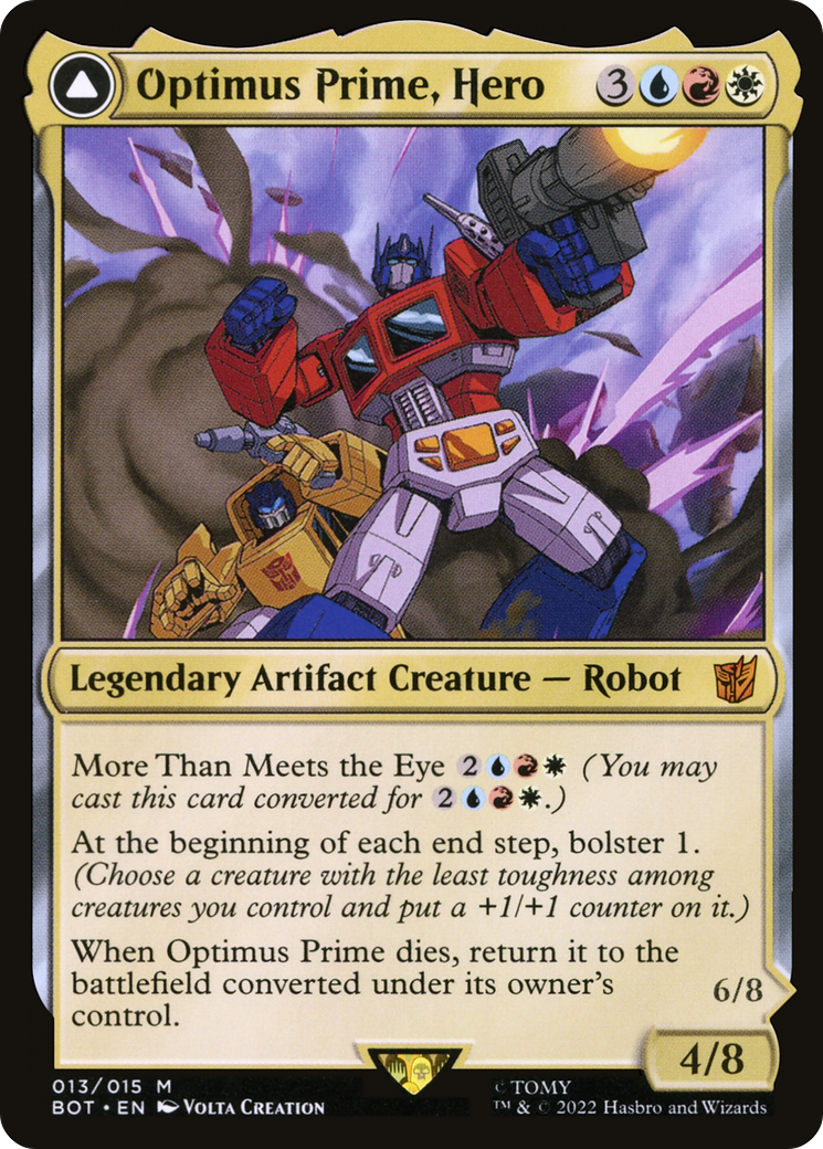 Image of Optimus Prime, Hero (BOT-013) - Transformers: (convertdfc)