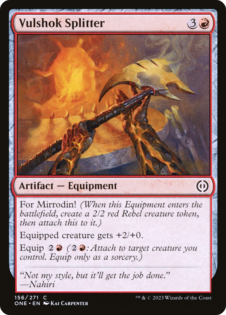 Image of Vulshok Splitter (ONE-156) - Phyrexia: All Will Be One