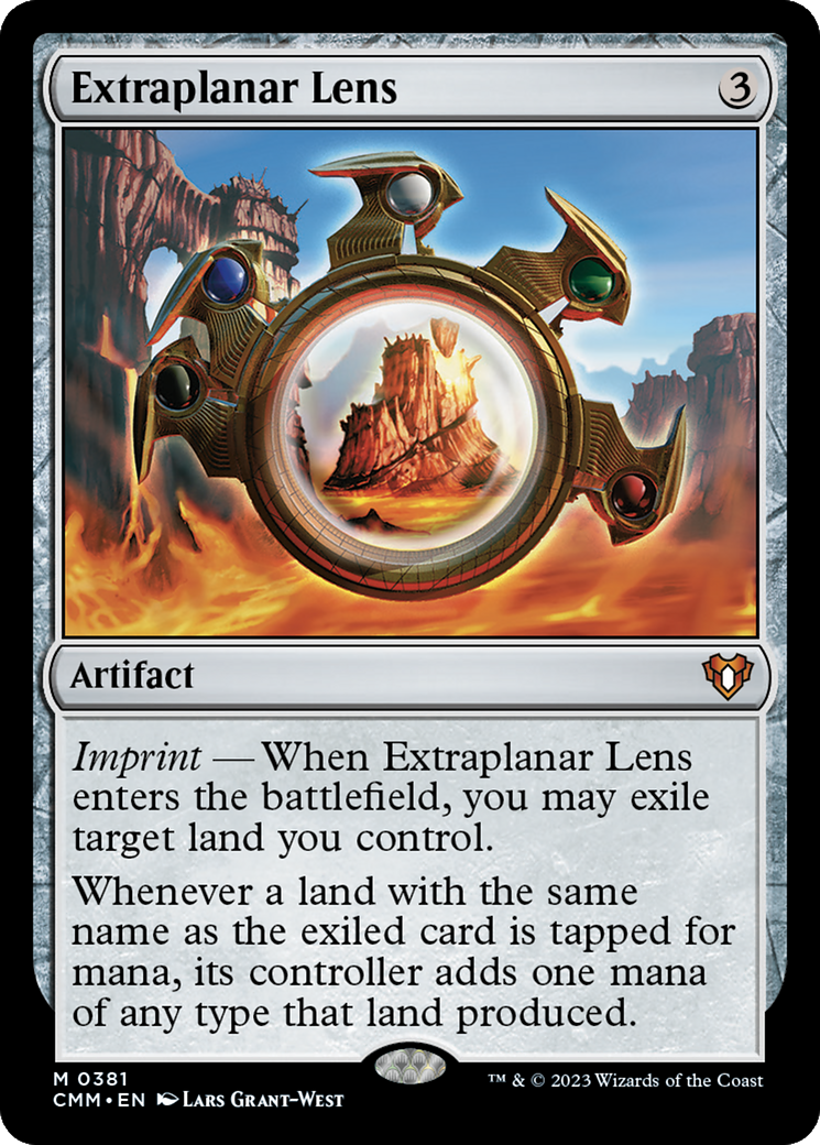 Image of Extraplanar Lens (CMM-381) - Commander Masters Foil