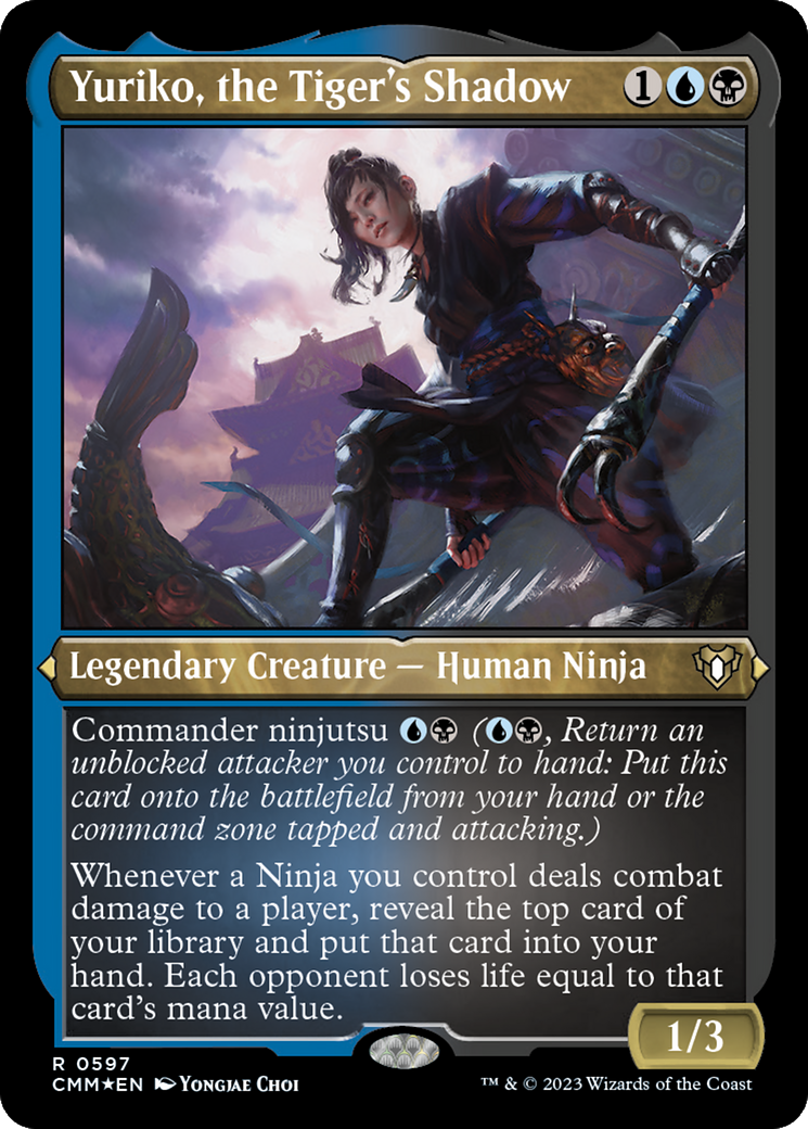 Image of Yuriko, the Tiger's Shadow (CMM-597) - Commander Masters Etched Foil