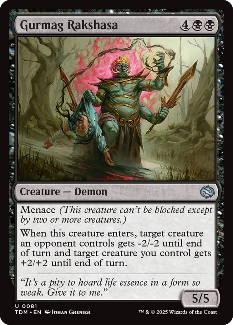 Image of Gurmag Rakshasa (TDM-081) - Tarkir: Dragonstorm