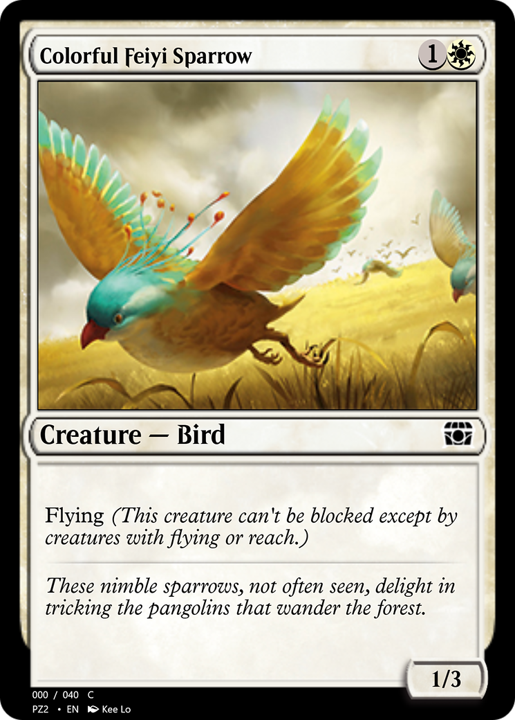 Image of Colorful Feiyi Sparrow (PZ2-70811) - Treasure Chest