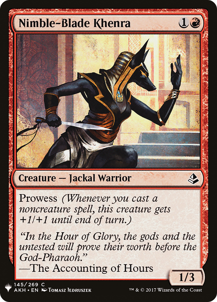 Image of Nimble-Blade Khenra (LIST-AKH-145) - The List