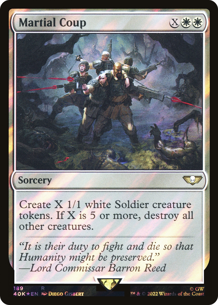 Image of Martial Coup (Surge Foil) (40K-189) - Warhammer 40,000 Commander Foil