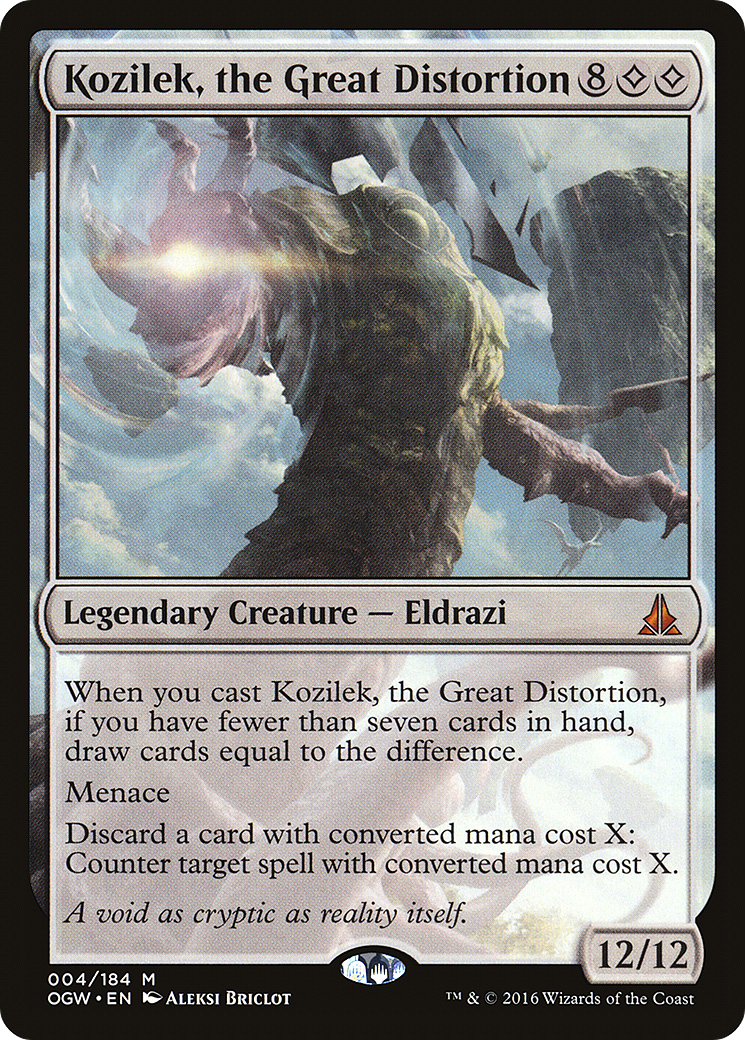 Image of Kozilek, the Great Distortion (OGW-004) - Oath of the Gatewatch Foil