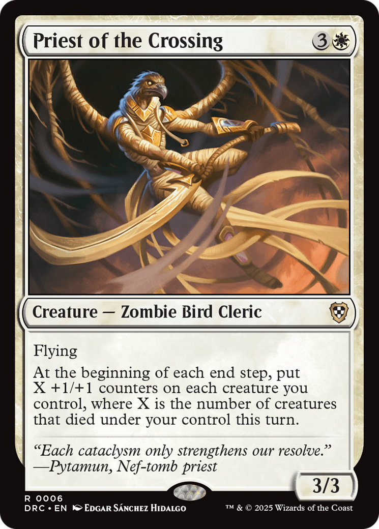 Image of Priest of the Crossing (DRC-006) - Commander: Aetherdrift