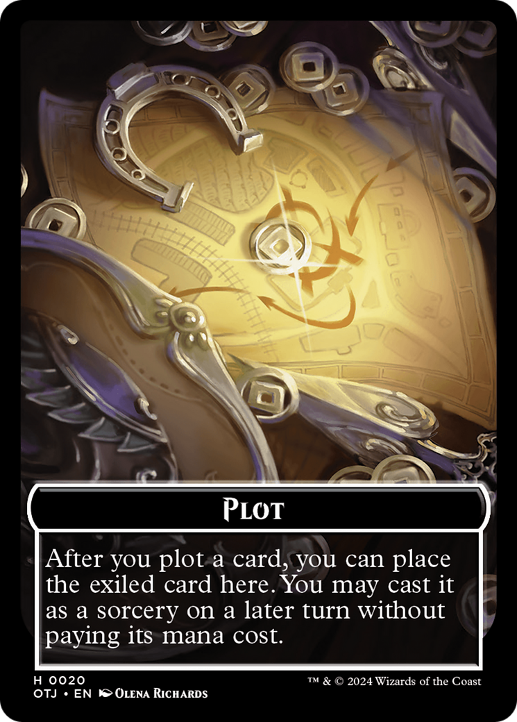 Image of Plot (TOTJ-020) - Outlaws of Thunder Junction Tokens Foil