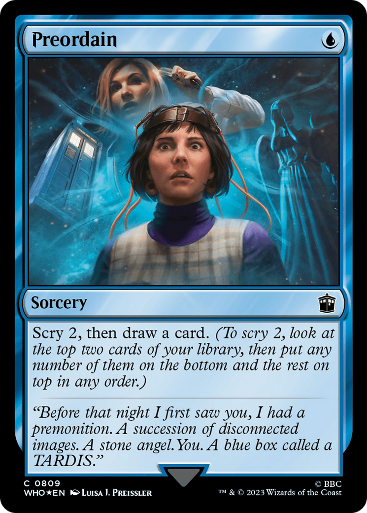 Image of Preordain (Surge Foil) (WHO-809) - Doctor Who Foil