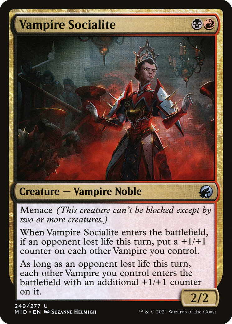 Image of Vampire Socialite (MID-249) - Innistrad: Midnight Hunt Foil