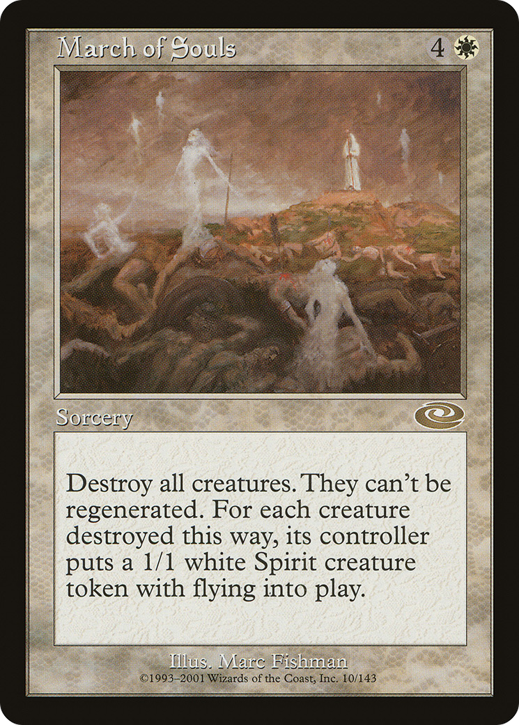 Image of March of Souls (PLS-010) - Planeshift Foil