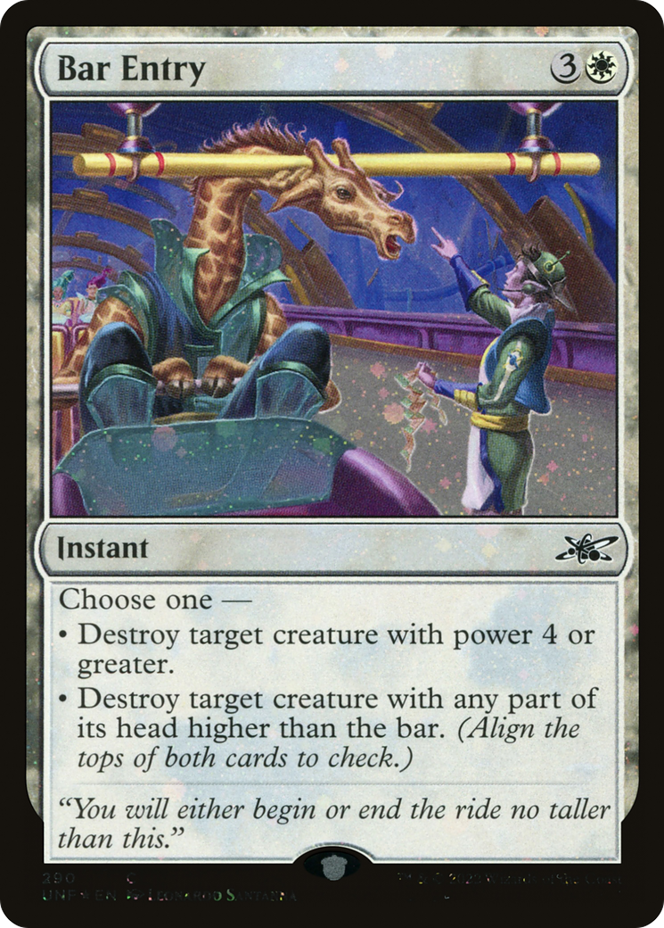 Image of Bar Entry (Galaxy Foil) (UNF-290) - Unfinity Foil