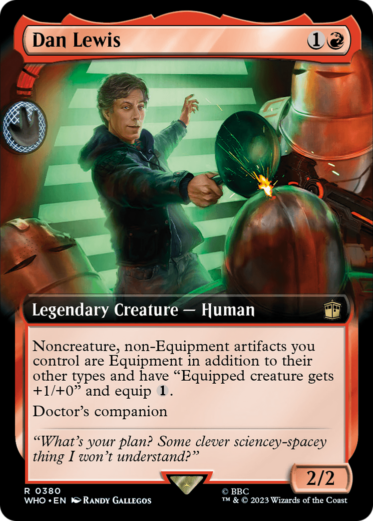 Image of Dan Lewis (Extended Art) (WHO-380) - Doctor Who: (Extended Art) Foil