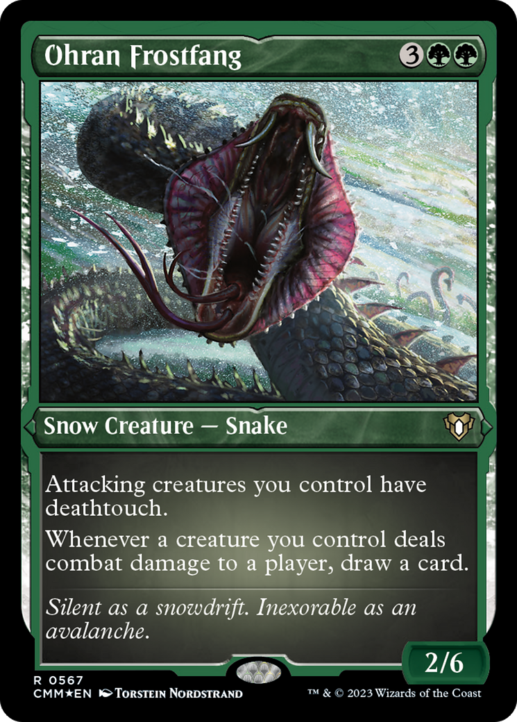 Image of Ohran Frostfang (CMM-567) - Commander Masters: (snow) Etched Foil