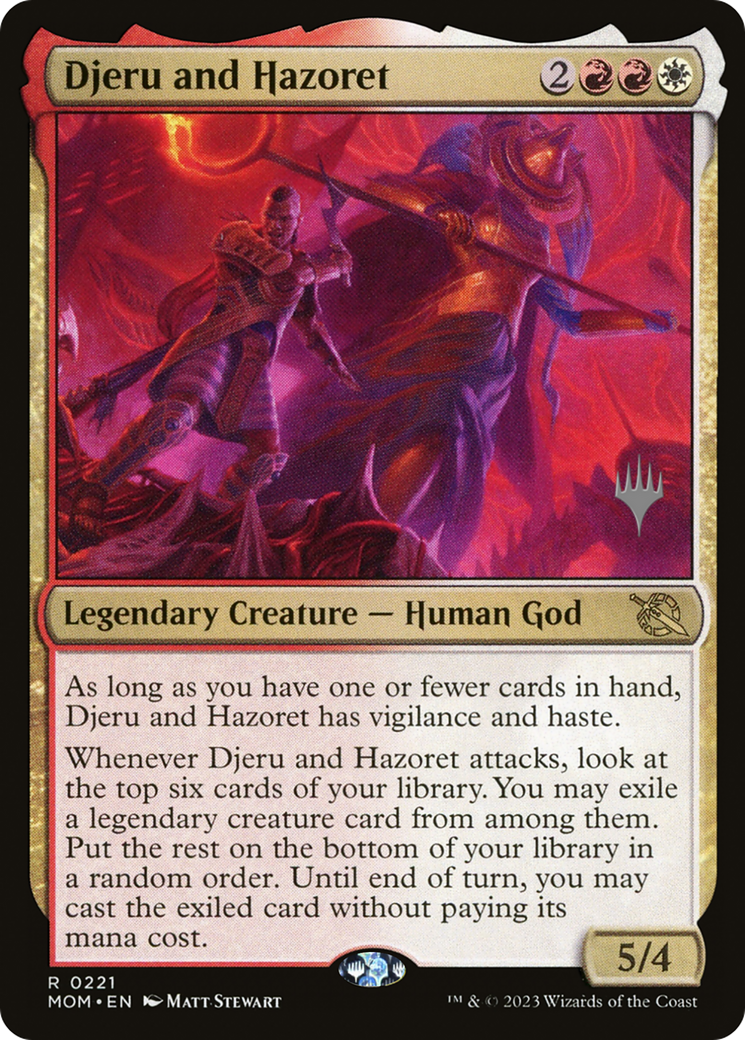 Image of Djeru and Hazoret (PPMOM-221) - March of the Machine Promos