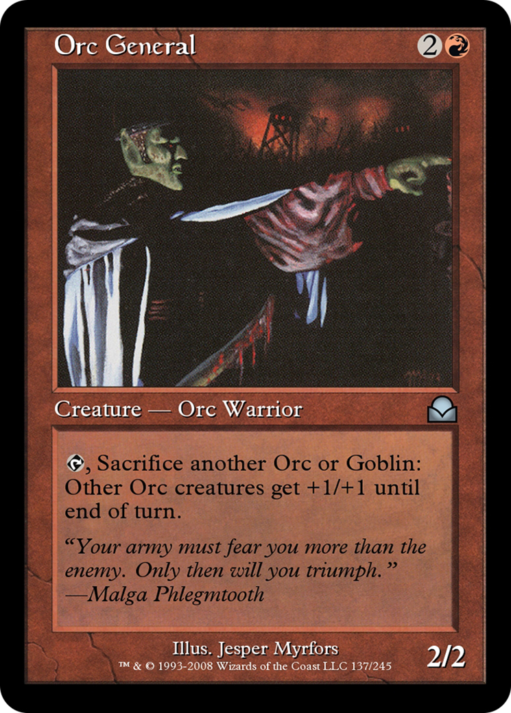 Image of Orc General (ME2-137) - Masters Edition II Foil