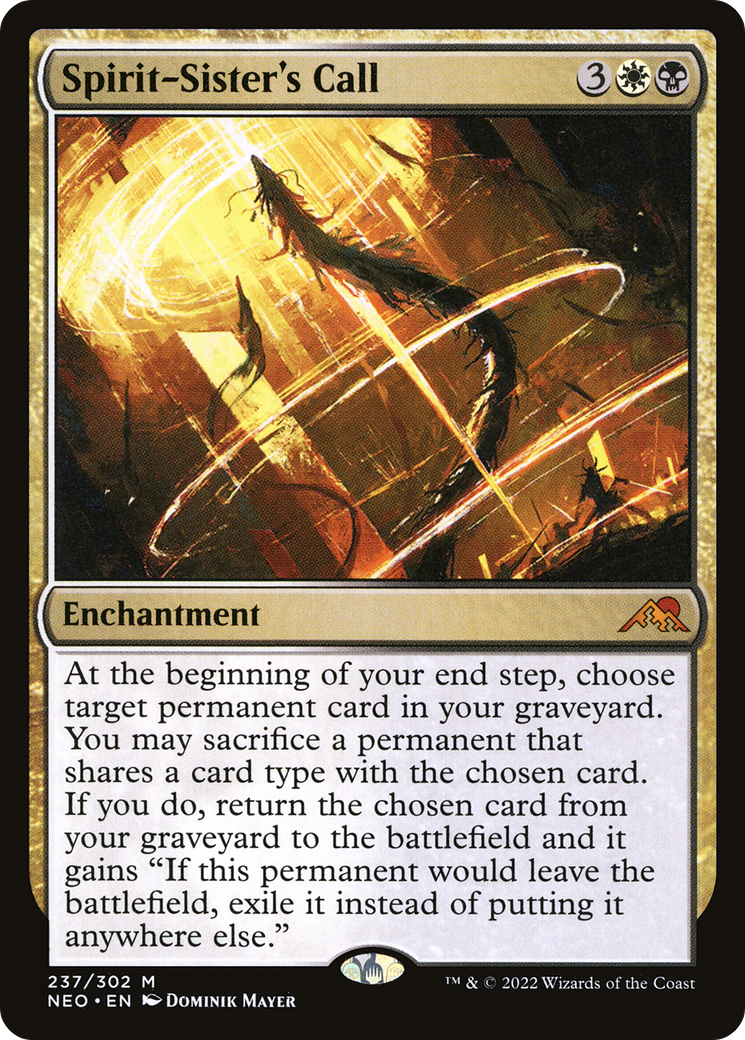 Image of Spirit-Sister's Call (NEO-237) - Kamigawa: Neon Dynasty Foil