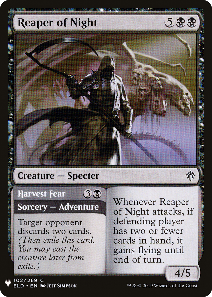 Image of Reaper of Night (LIST-ELD-102) - The List