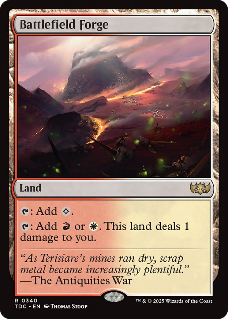 Image of Battlefield Forge (TDC-340) - Commander: Tarkir: Dragonstorm
