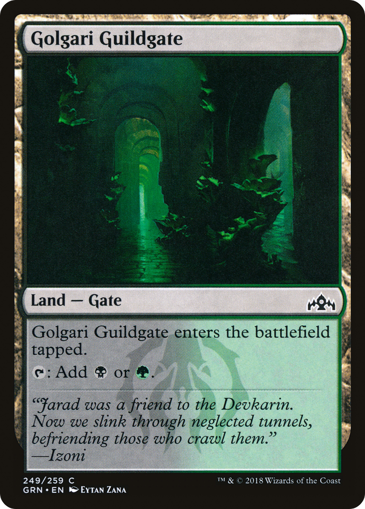 Image of Golgari Guildgate (249) (GRN-249) - Guilds of Ravnica Foil
