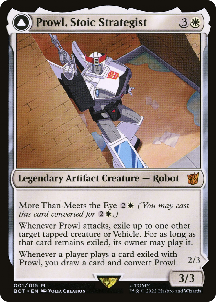 Image of Prowl, Stoic Strategist (BOT-001) - Transformers: (convertdfc)
