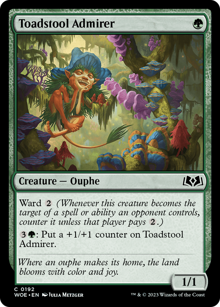 Image of Toadstool Admirer (WOE-192) - Wilds of Eldraine Foil