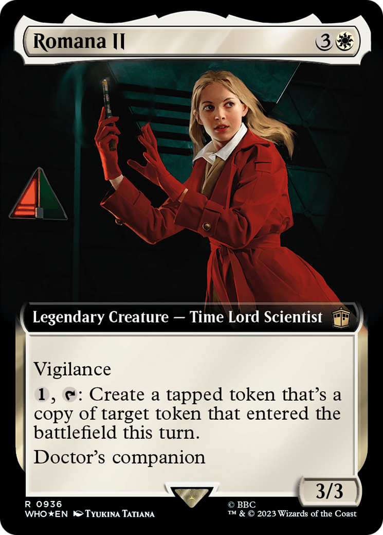 Image of Romana II (Extended Art) (Surge Foil) (WHO-936) - Doctor Who: (Extended Art) Foil