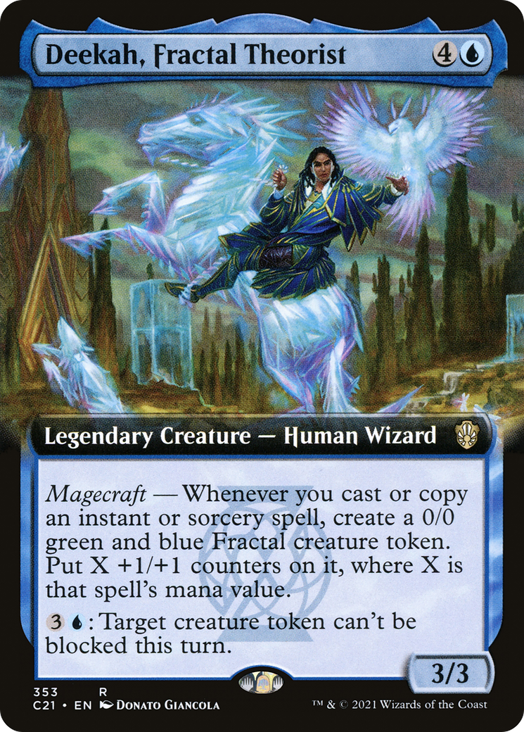 Image of Deekah, Fractal Theorist (Extended Art) (C21-353) - Commander 2021: (Extended Art)