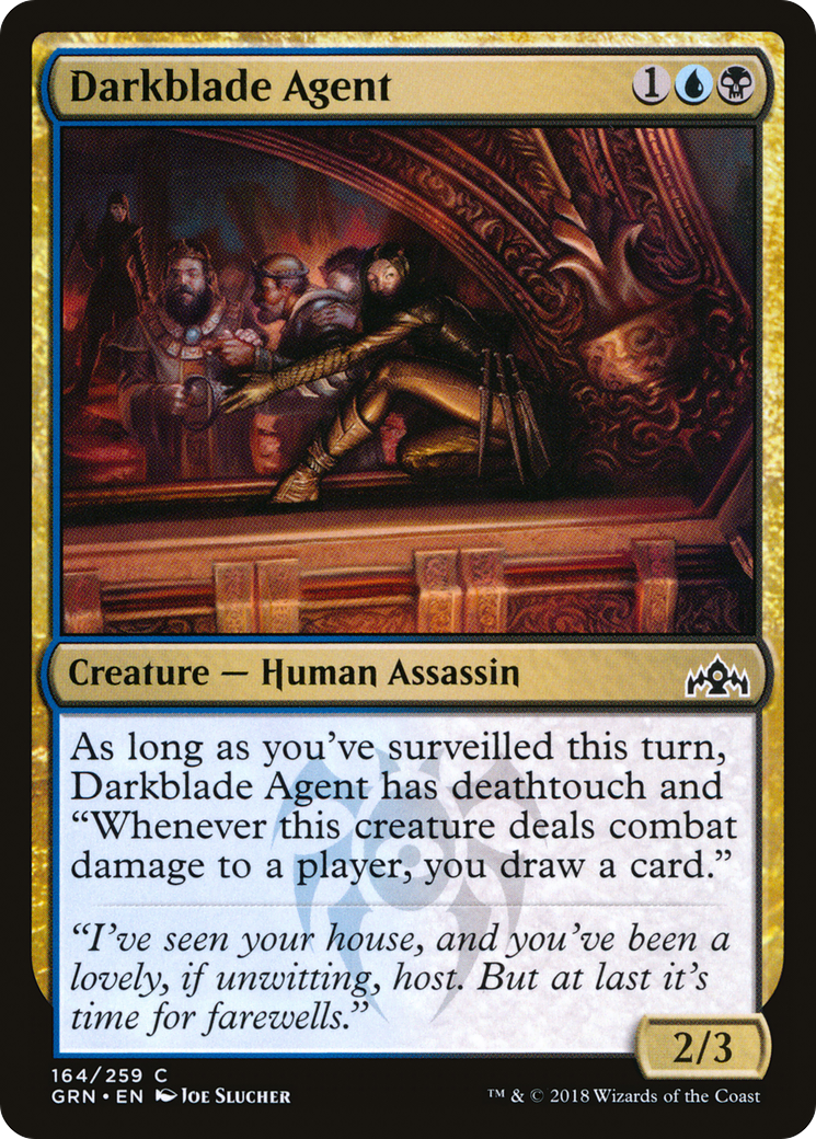 Image of Darkblade Agent (GRN-164) - Guilds of Ravnica Foil