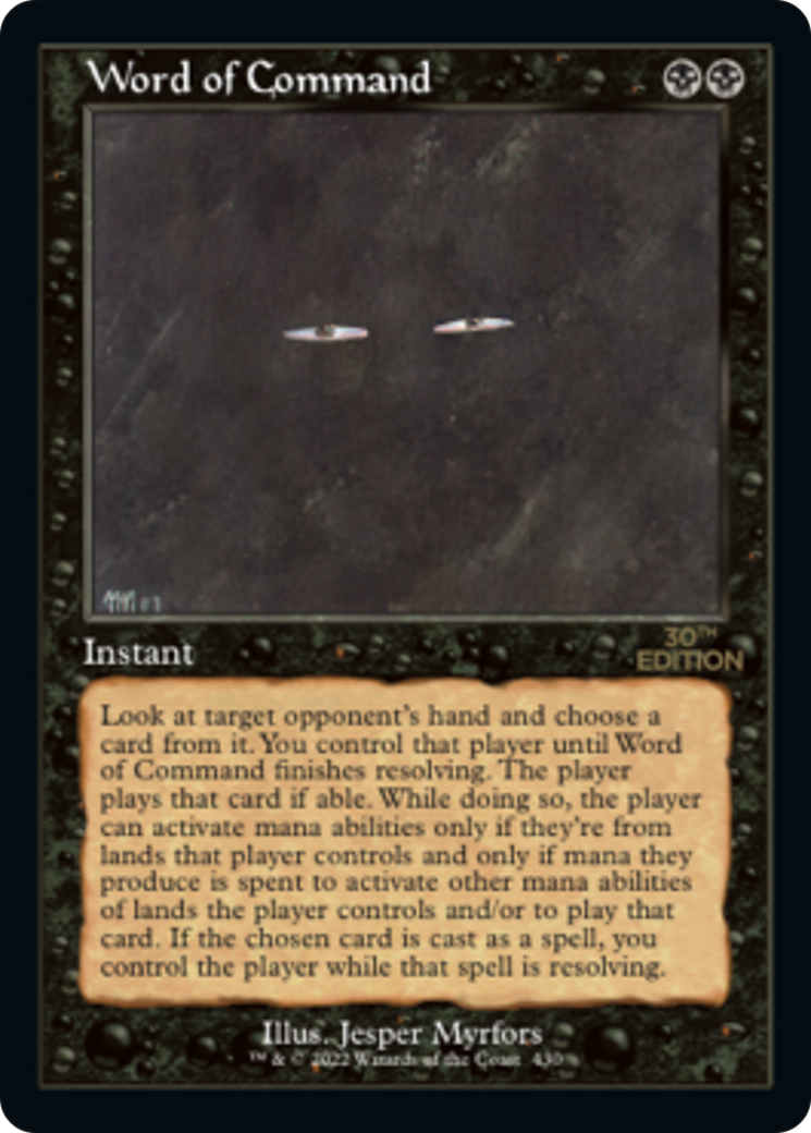 Image of Word of Command (Retro Frame) (30A-430) - 30th Anniversary Edition