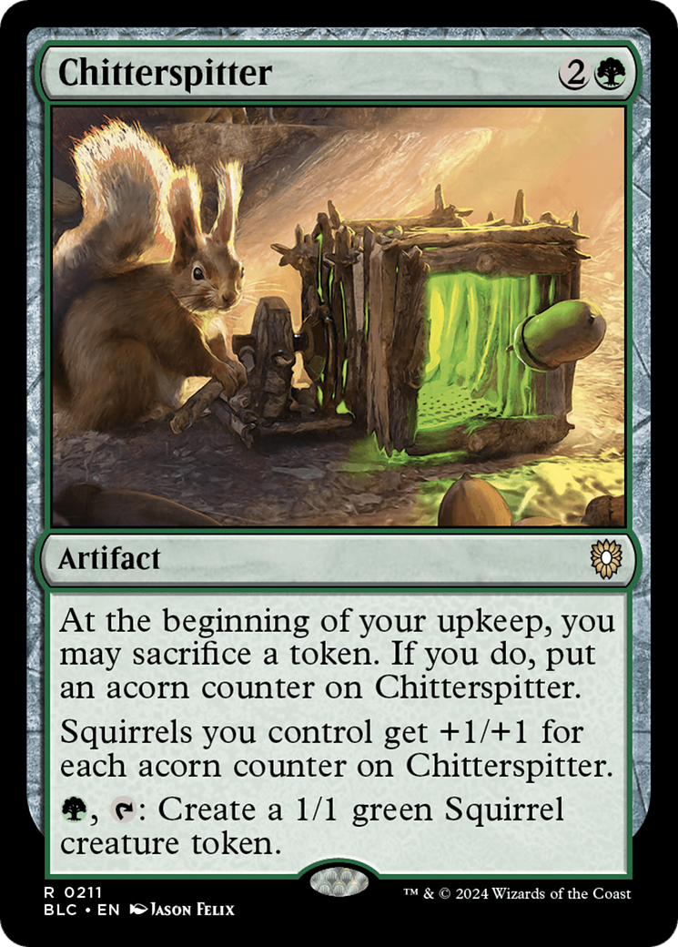 Image of Chitterspitter (BLC-211) - Bloomburrow Commander
