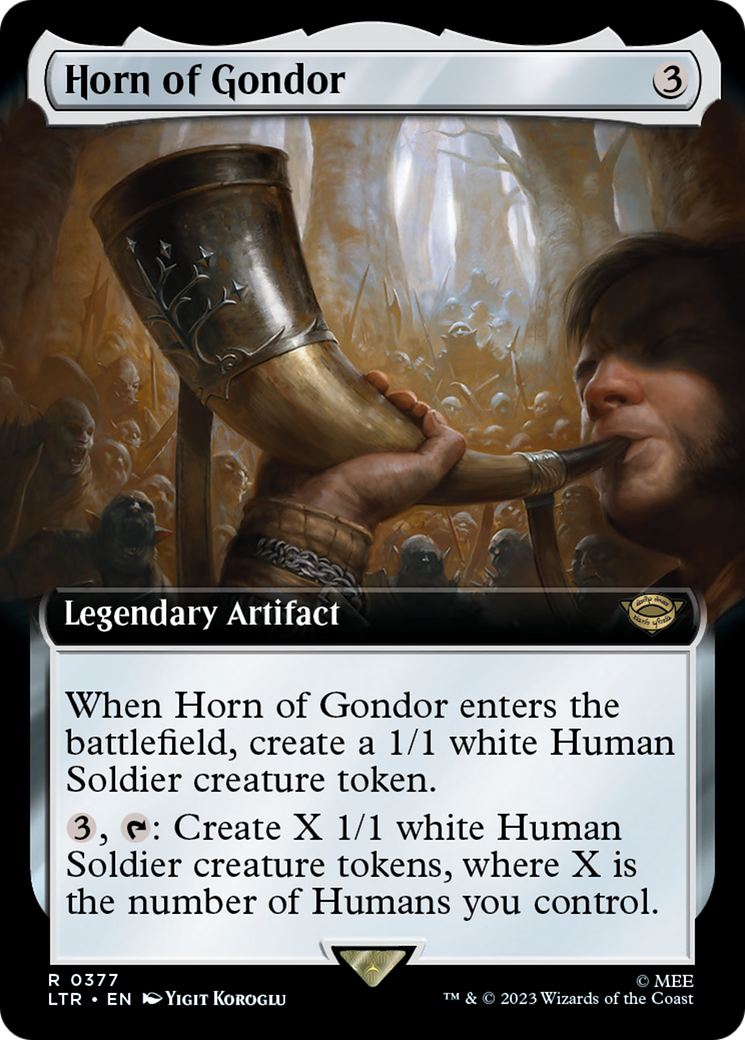 Image of Horn of Gondor (Extended Art) (LTR-377) - The Lord of the Rings: Tales of Middle-earth: (Extended Art)