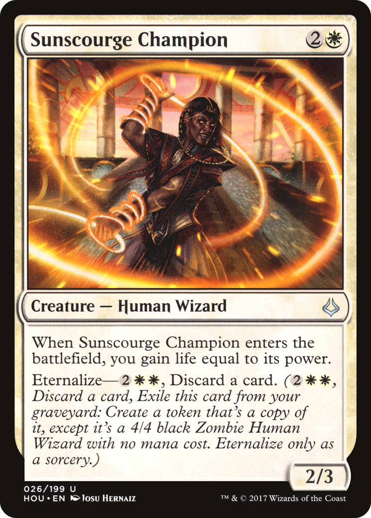 Image of Sunscourge Champion (HOU-026) - Hour of Devastation Foil