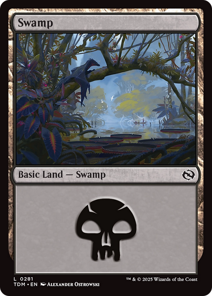 Image of Swamp (0281) (TDM-281) - Tarkir: Dragonstorm