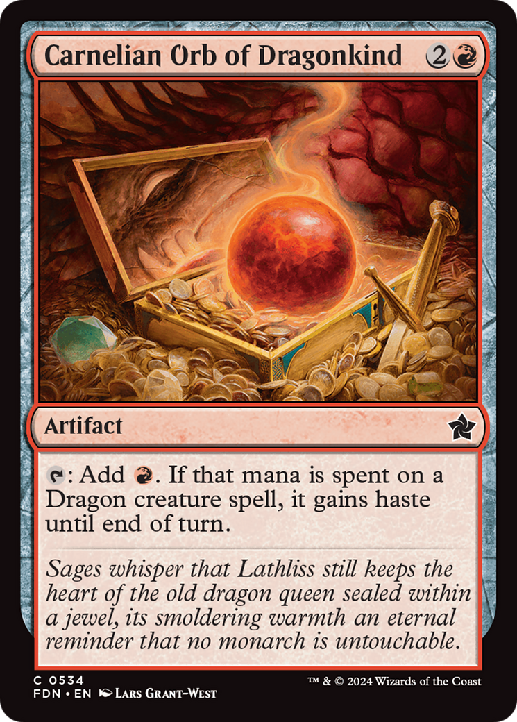 Image of Carnelian Orb of Dragonkind (FDN-534) - Foundations