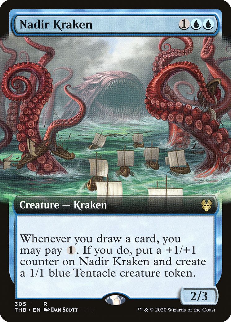 Image of Nadir Kraken (Extended Art) (THB-305) - Theros Beyond Death: (Extended Art)
