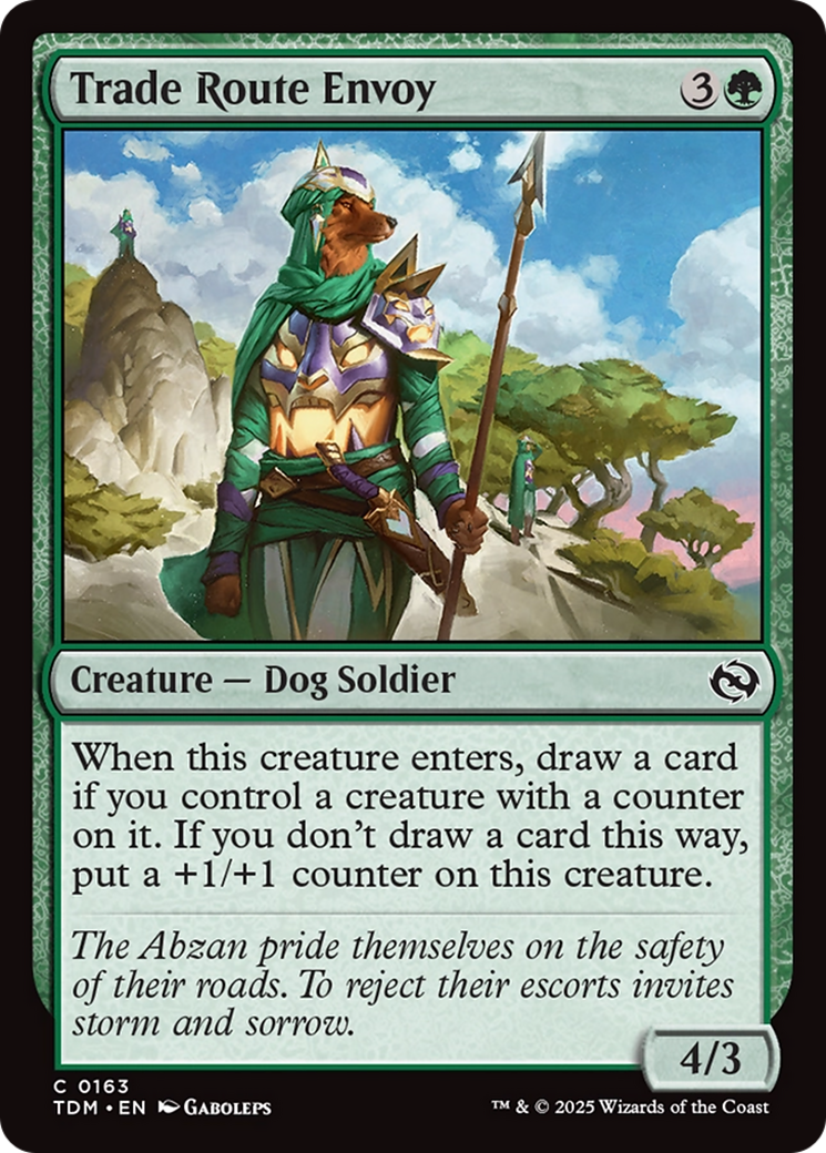 Image of Trade Route Envoy (TDM-163) - Tarkir: Dragonstorm Foil
