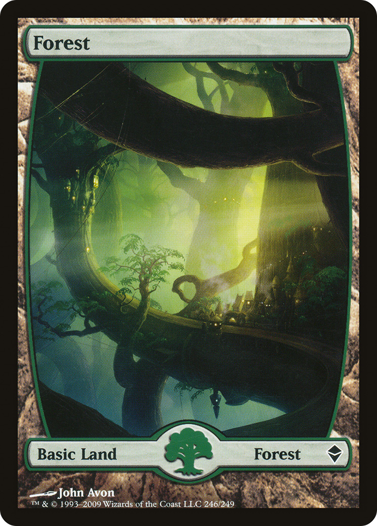 Image of Forest (246) - Full Art (ZEN-246) - Zendikar Foil