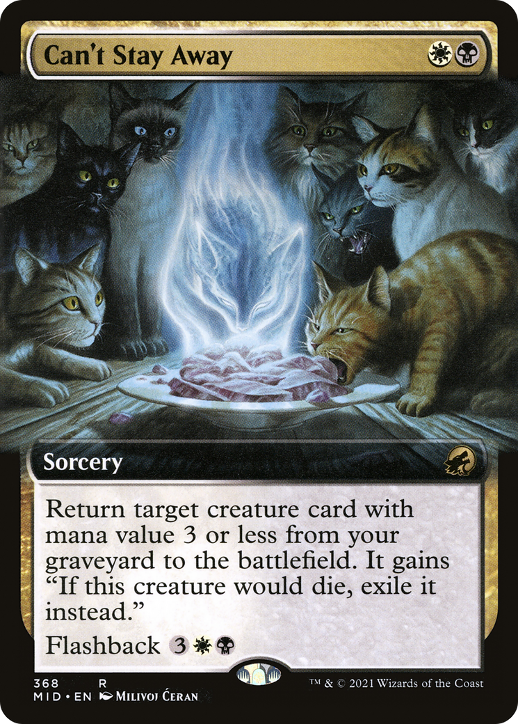 Image of Can't Stay Away (Extended Art) (MID-368) - Innistrad: Midnight Hunt: (Extended Art)