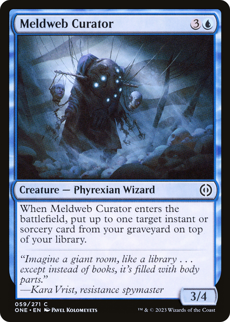 Image of Meldweb Curator (ONE-059) - Phyrexia: All Will Be One Foil
