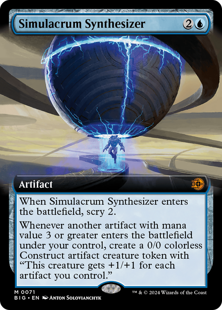 Image of Simulacrum Synthesizer (Extended Art) (BIG-071) - The Big Score: (Extended Art)