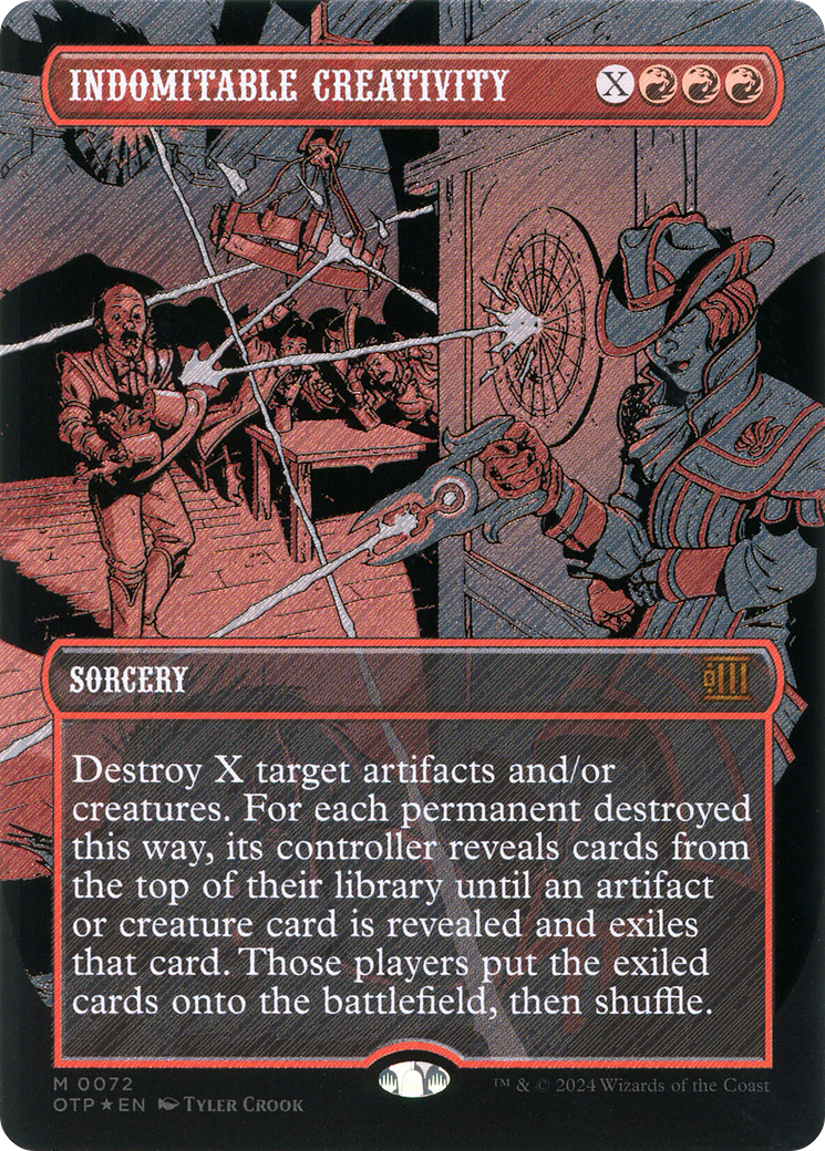 Image of Indomitable Creativity (Textured Foil) (OTP-072) - Breaking News (Borderless) Foil
