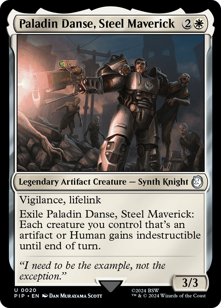Image of Paladin Danse, Steel Maverick (PIP-020) - Fallout Foil