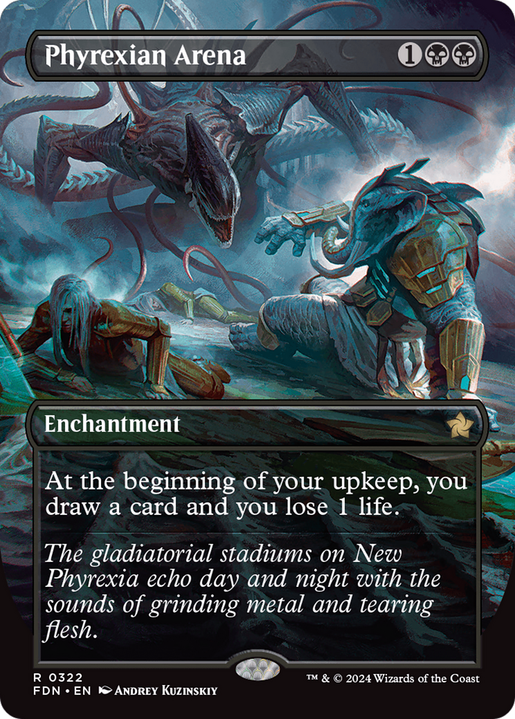 Image of Phyrexian Arena (Borderless) (FDN-322) - Foundations: (enchantment) (Borderless)