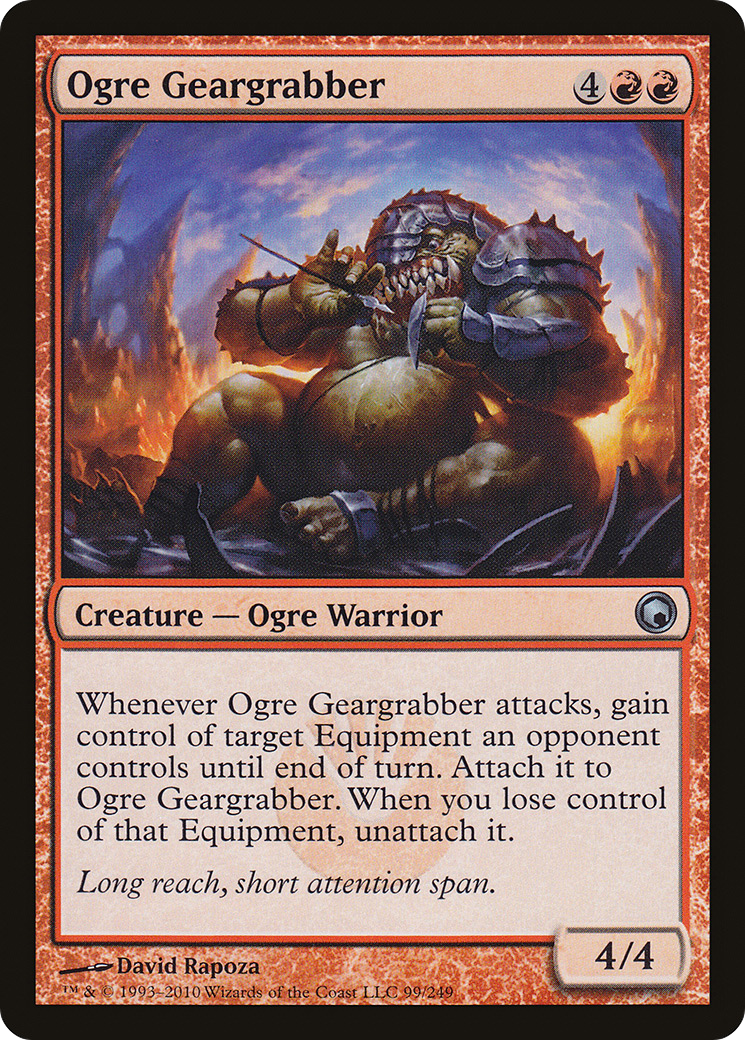 Image of Ogre Geargrabber (SOM-099) - Scars of Mirrodin Foil